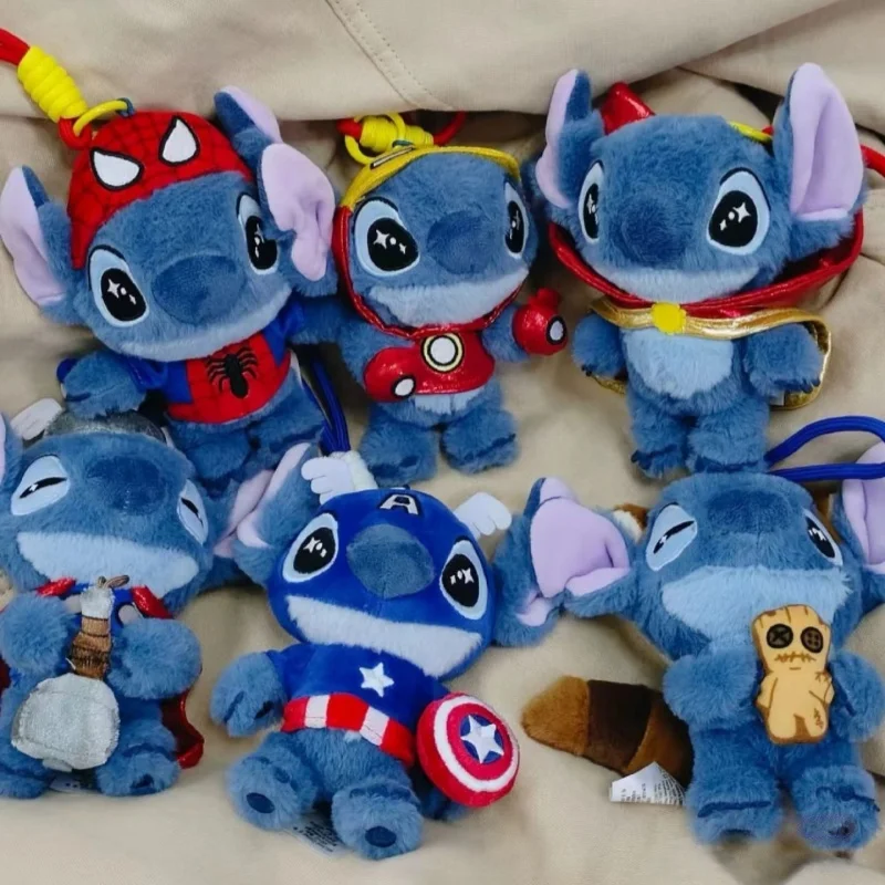 Marvel Stitch Series Blind Box - Cute Iron Man & Spider-Man Pendants Surprise Toy Collection Genuine Hot Toys Trendy Gift