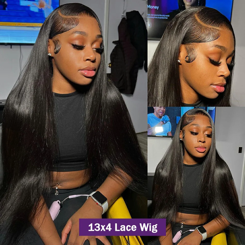 Straight Lace Front Wigs Human Hair 13x4 13x6 Hd Lace Frontal Wigs 40 Inch Natural Hairline Pre Plucked Glueless Wig For Women