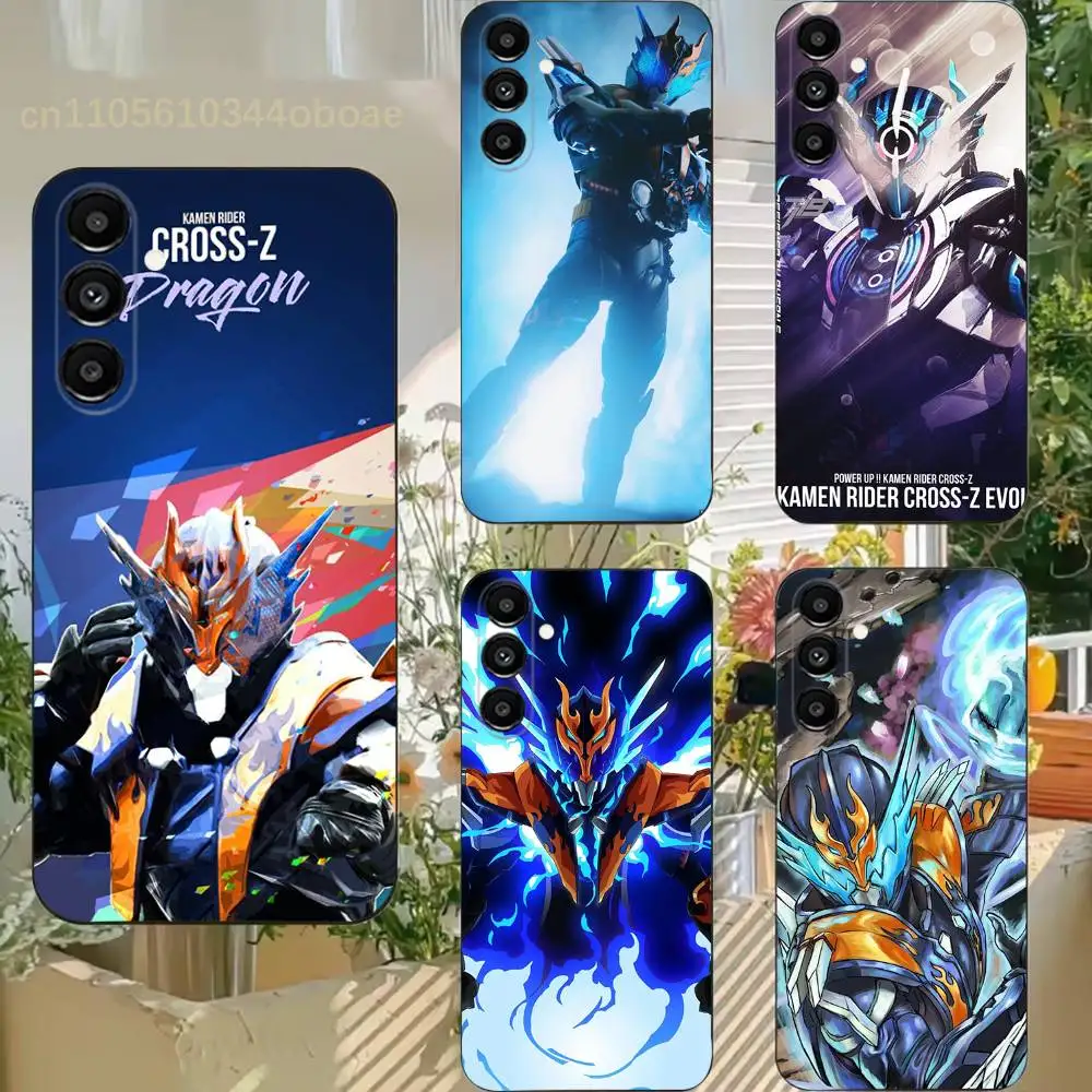 Kamen Rider Cross-Z Phone Case For Samsung S25,24,21,22,23,20,S30,Ultra,Plus,Fe,Lite,Note,5G Black Soft