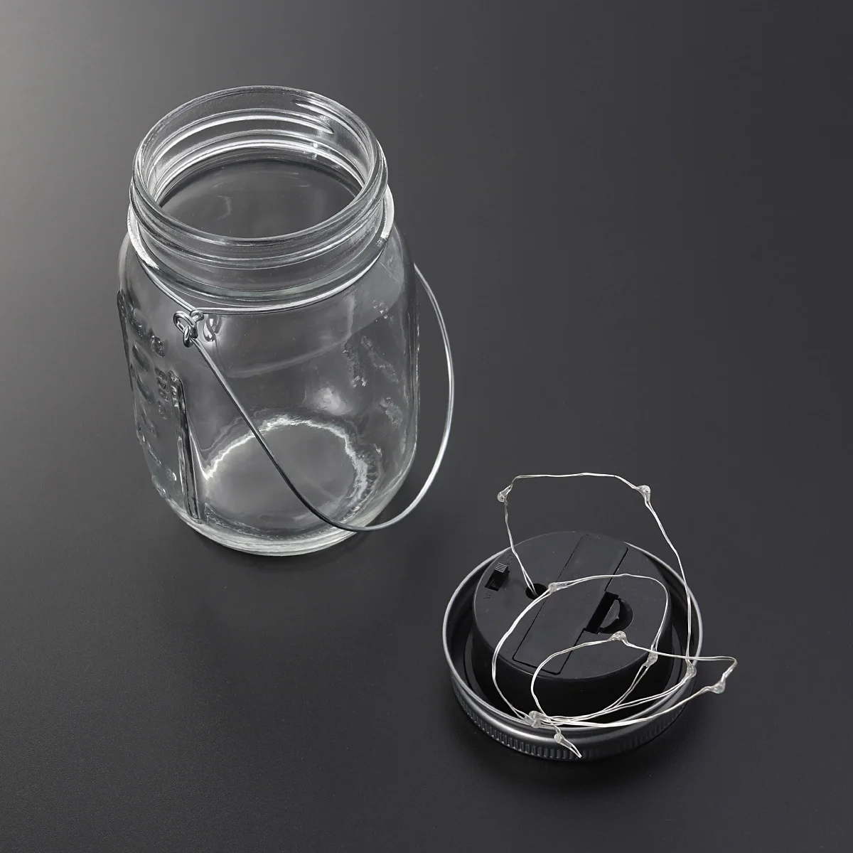 

4Pcs Solar Garden Jar Lights Jar Lamps Transparent Glass Waterproof Fairy Lights Hanging Decoration for Yard Party Outdoor
