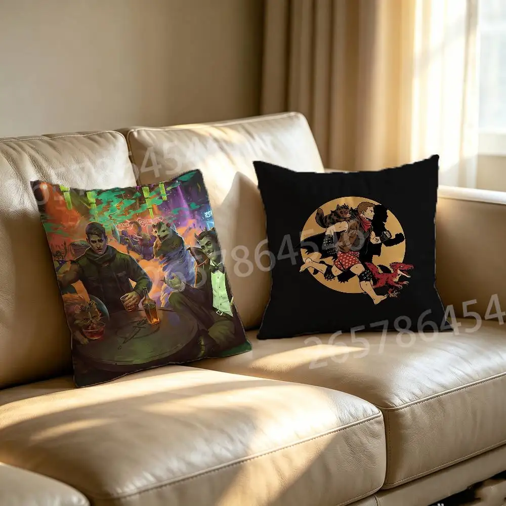 D-Dungeon C-Crawler Carl Club Pillow Case For Room Sofa Cushion Cover Suitable For Home Bedroom Decoration And Protector