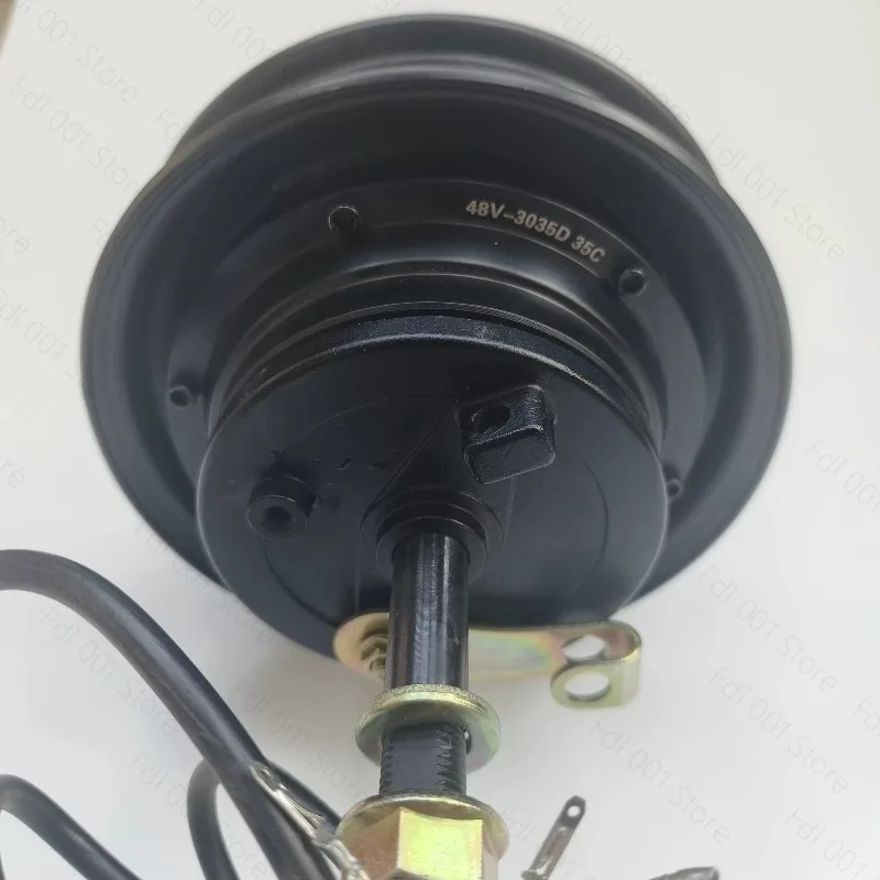Small elderly tricycle scooter rear wheel drum brake motor 10 inch unilateral shaft brushless wheel hub motor