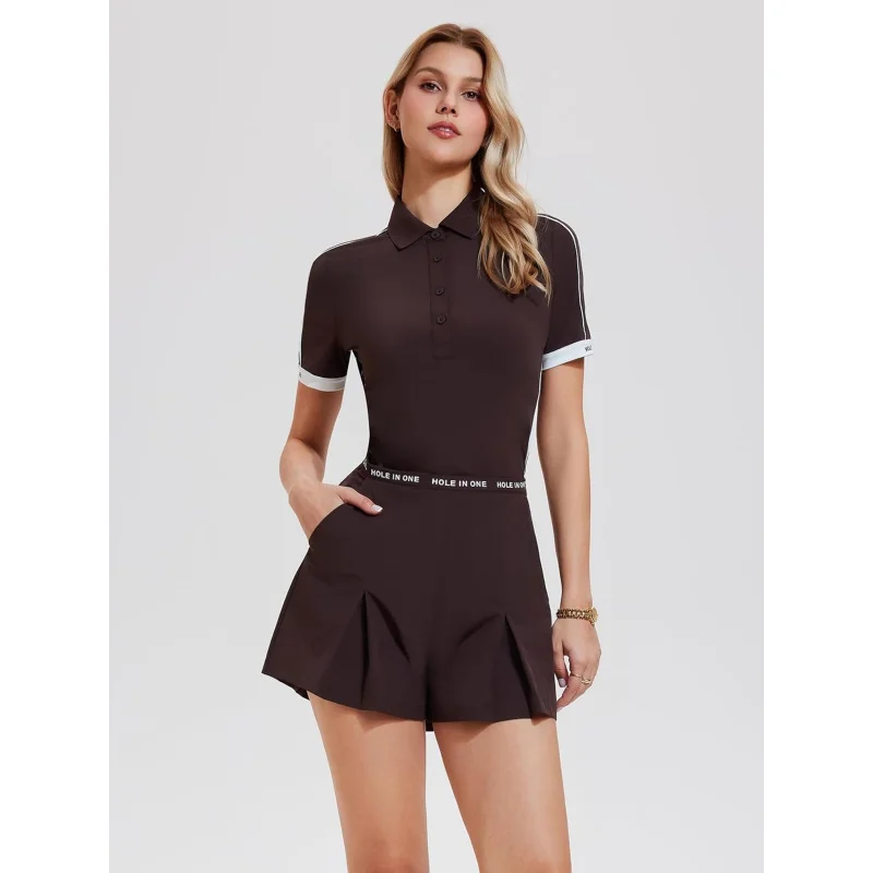 Sharp Star Women's 2 PCS Golf Outfit Tennis Pickleball Skirt Set 2