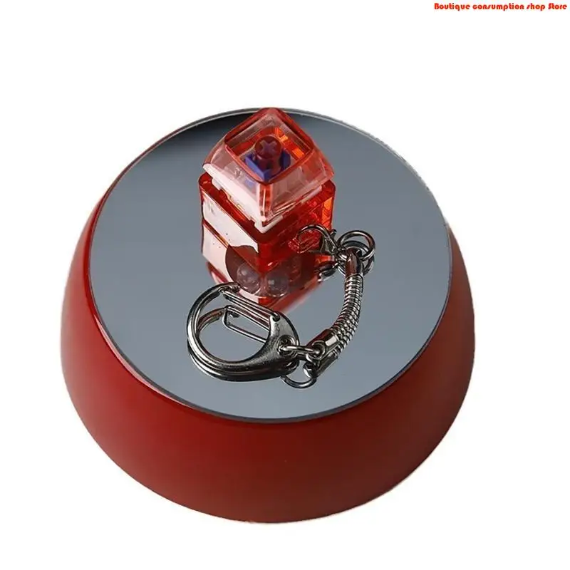 L9NA Switches Tester Switches Sampler for Mechanical Keyboard 1-Key Switches Testing Tool Keychain Transparent