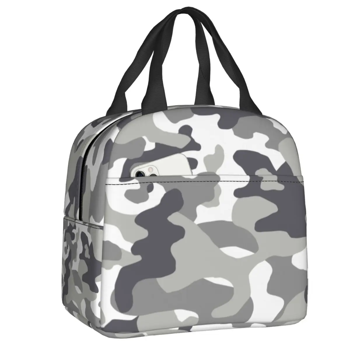 

Custom Urban Camouflage Pattern Thermal Insulated Lunch Bag Women Tactical Camo Resuable Lunch Tote for Multifunction Food Box