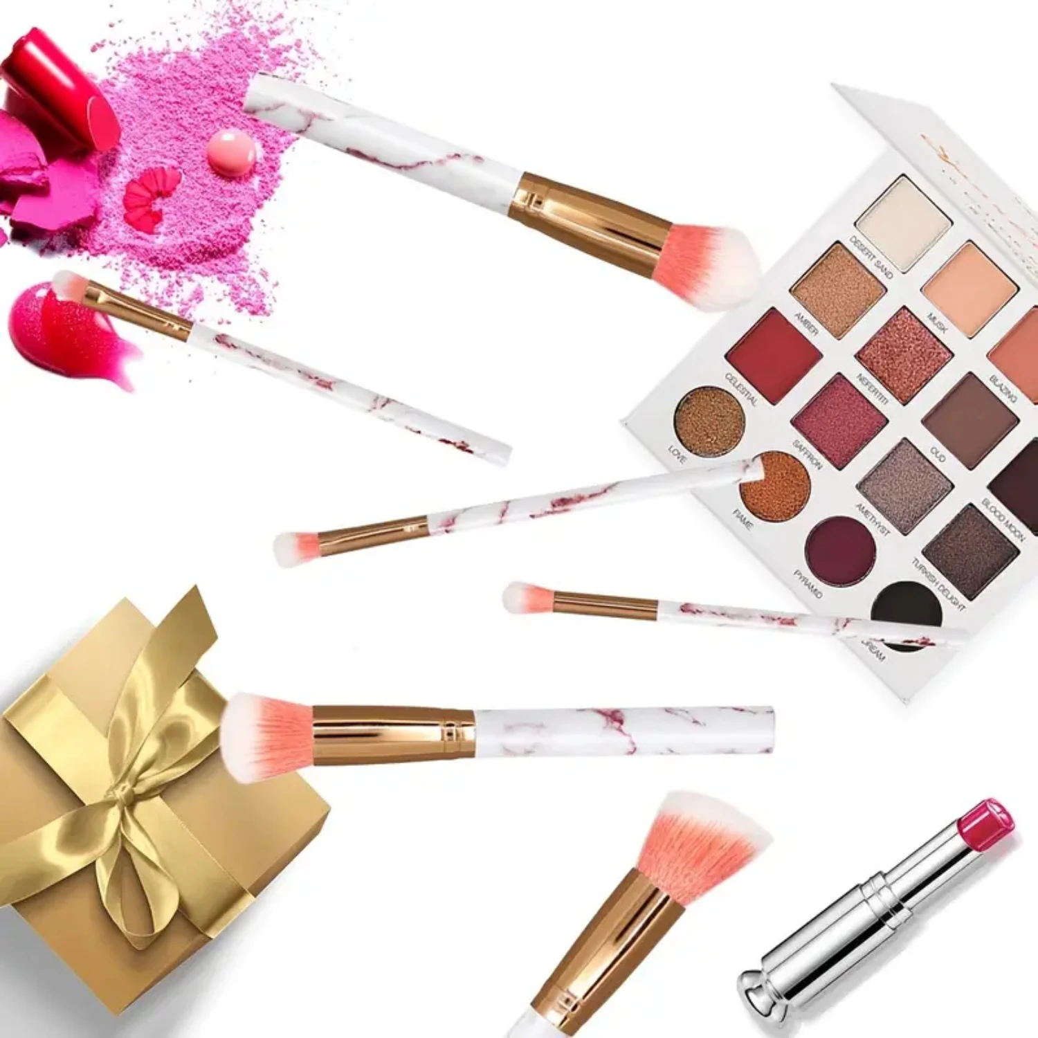 10pcs Makeup Brushes Set for Powder, Eye Shadow, and Blush