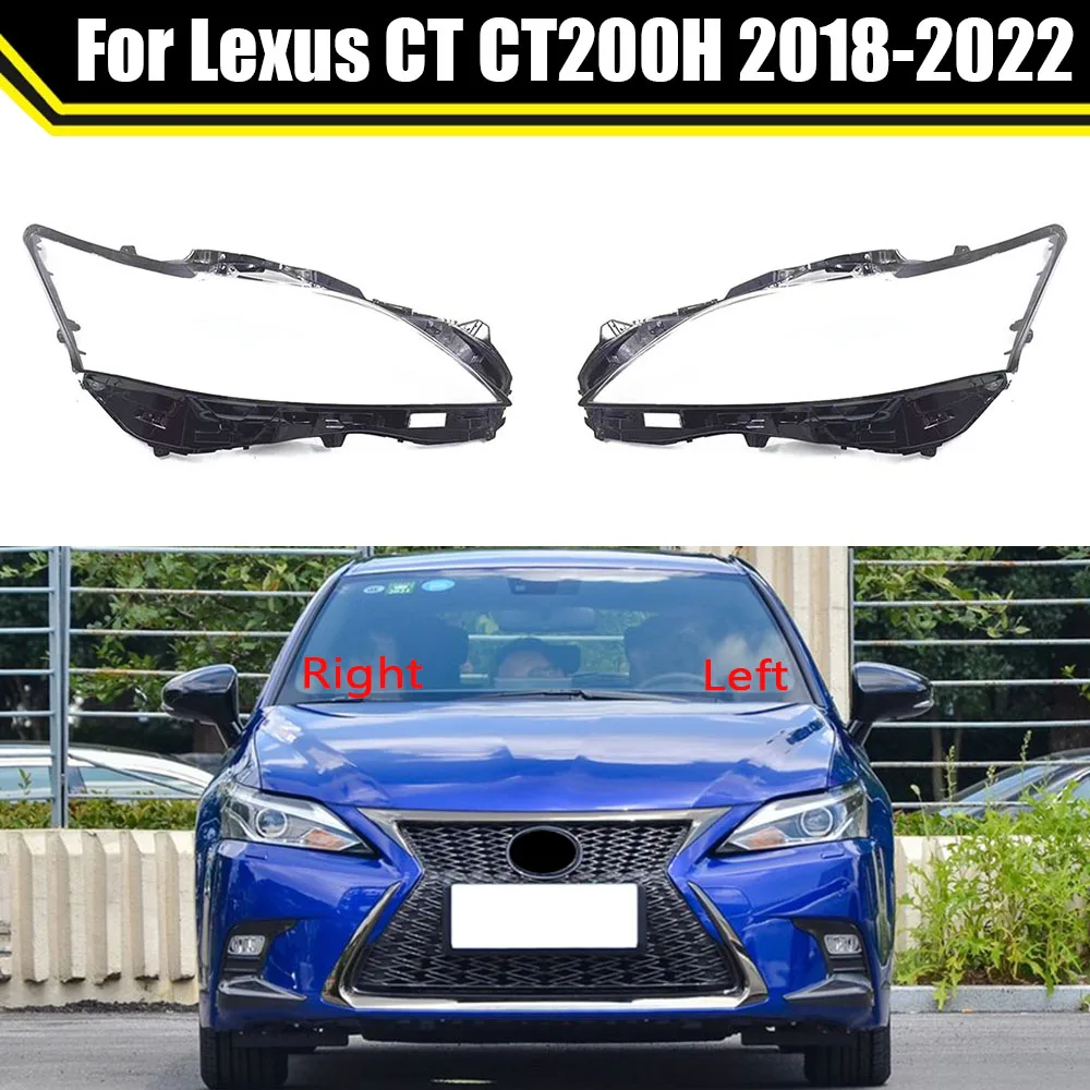 

Car Headlight Clear Cover Head Light Lens Case Automobile Headlamp Covers Styling For Lexus CT CT200H 2018 2019 2020 2021 2022