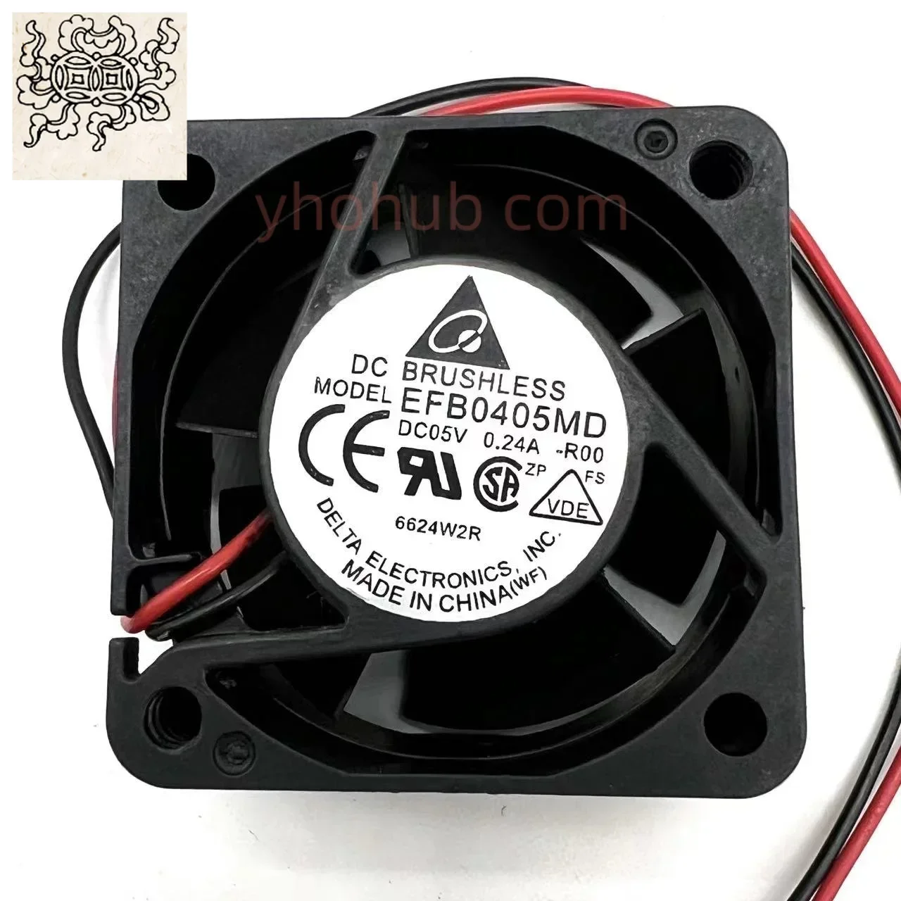 

Ltsf For Delta EFB0405MD DC 5V 0.24A 40x40x20mm 2-Wire Server Cooling Fan