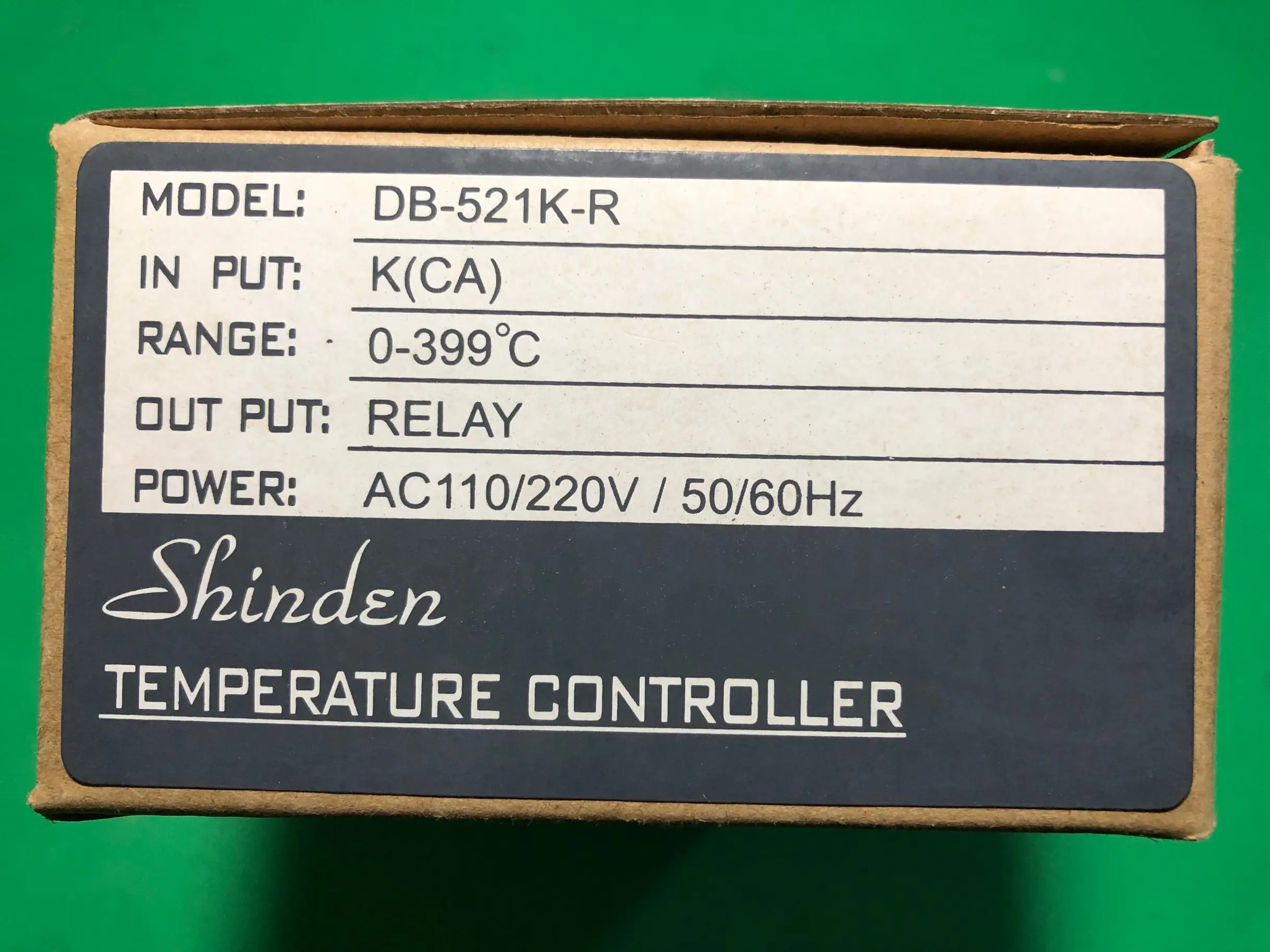 Taiwan SHINDEN high-precision thermostat DB-521K-R aluminum shell pointer thermostat original genuine