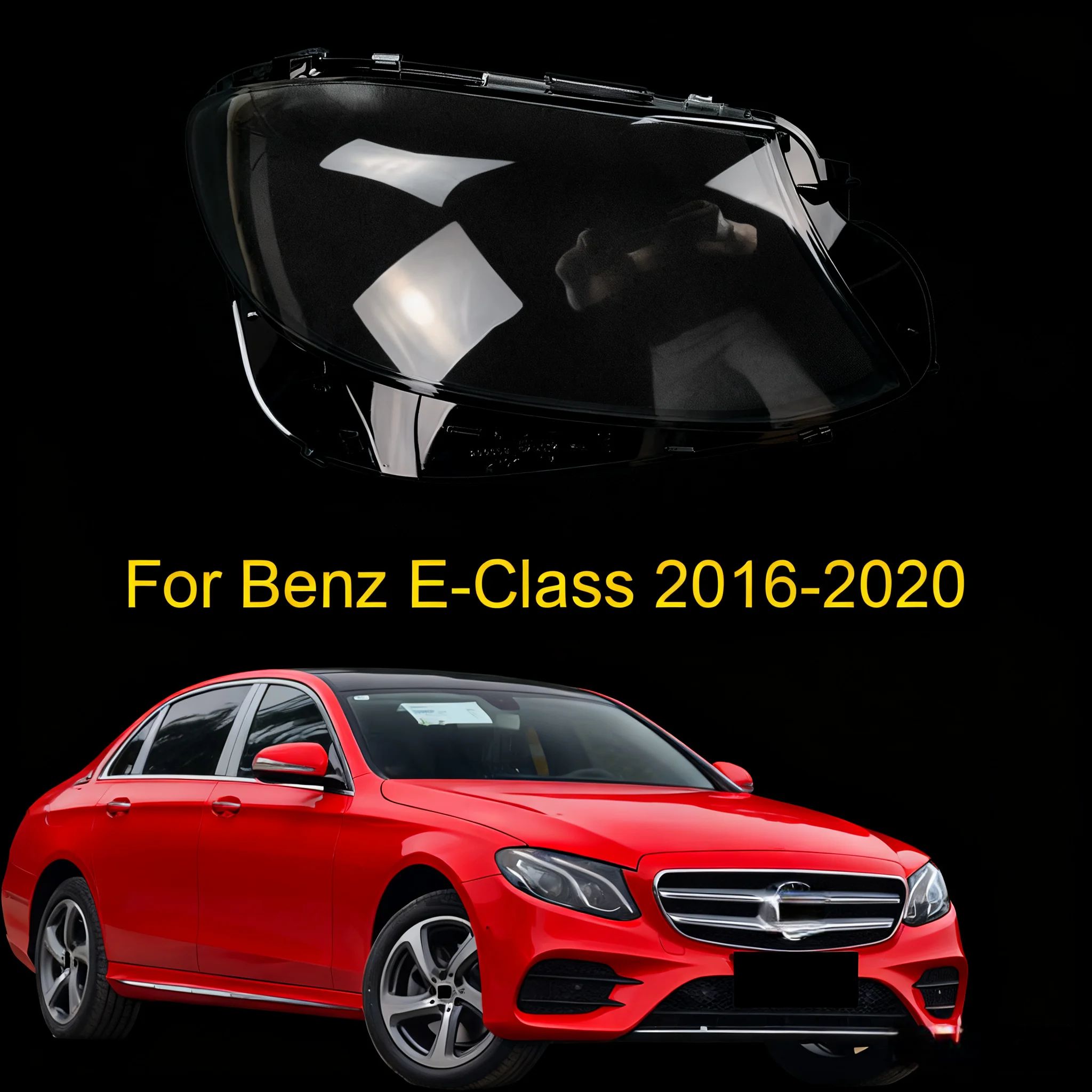 

For Mercedes Benz W213 E200L E300L E320L 2016-2020 Headlights Cover Headlamp Shell Lens