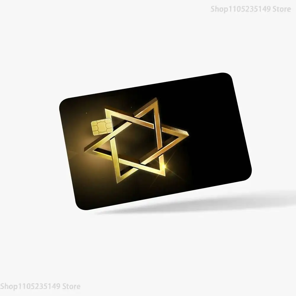 Jewish star  Credit Debit Bank Film Skin Sticker Front Cover