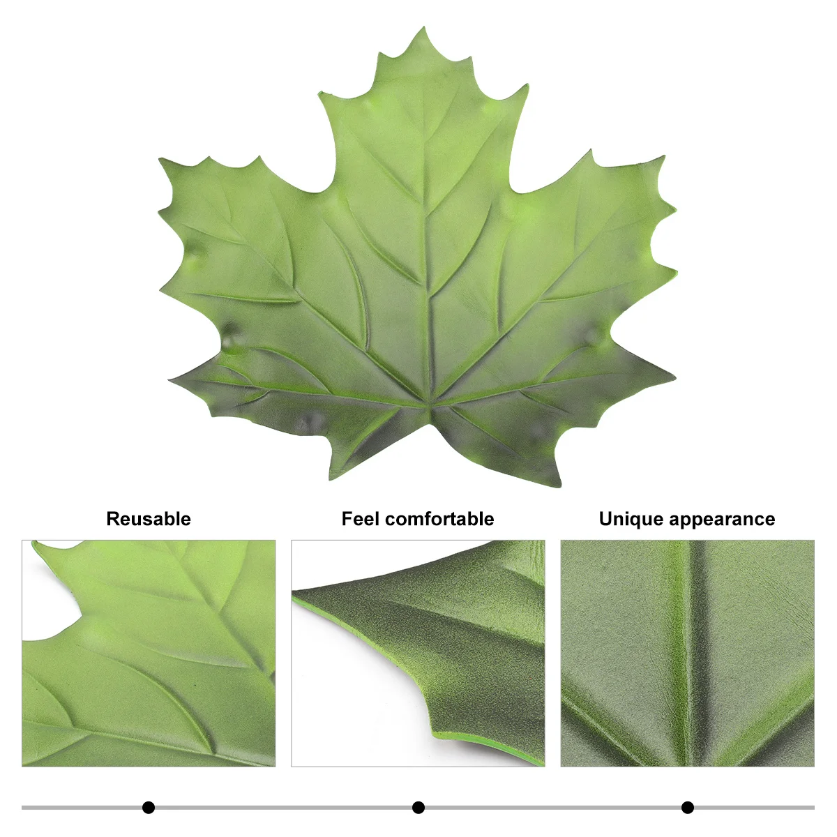 

1 pc Maple Leaf Table Mat Eva Decorative Coaster Non-Slip Simulation Plant Craft For Home Cafe Restaurant Indoor Ornament Table