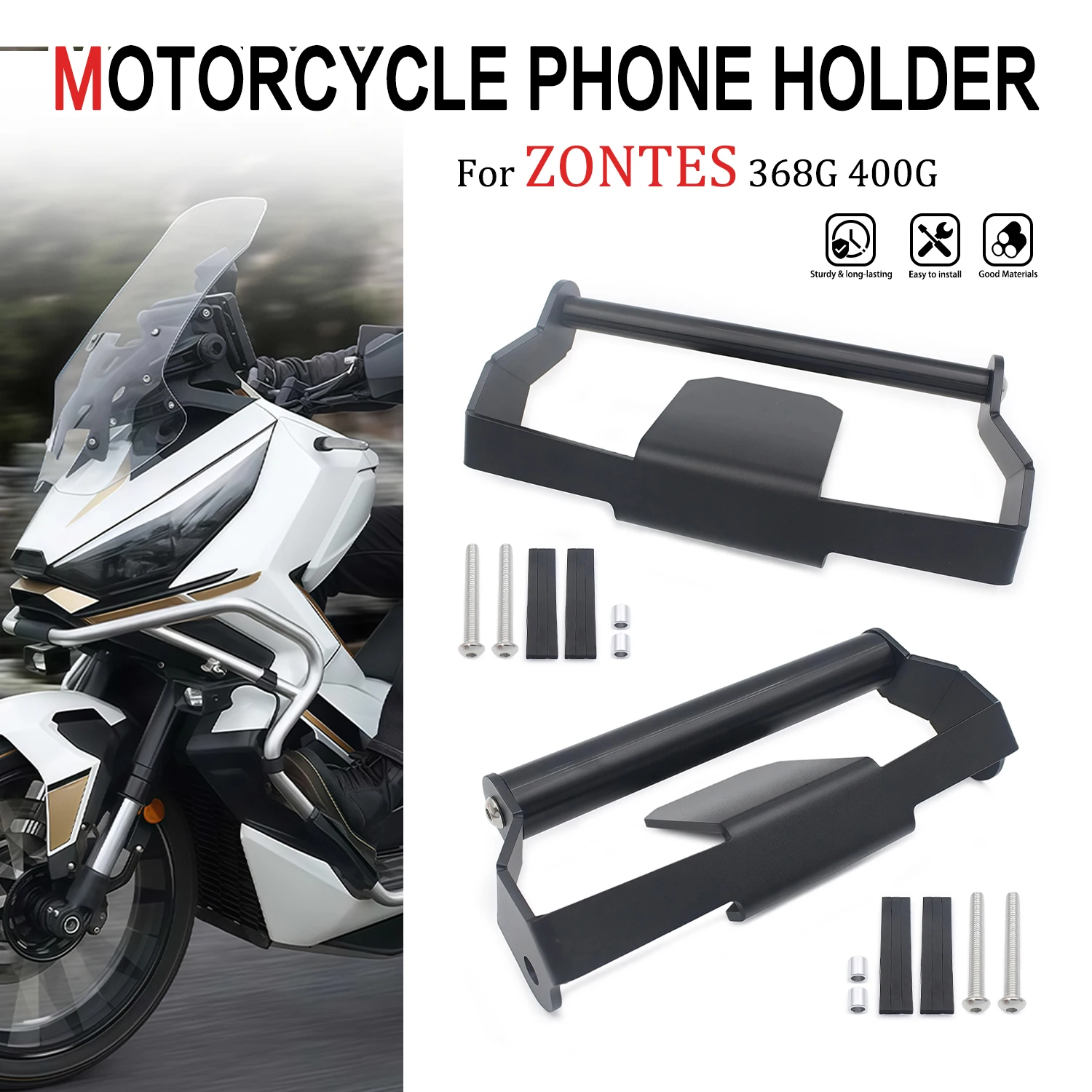 Accessories Moto 368G Navigation Bracket For ZONTES 368G 400G GPS Bracket ZT 368 G ZT 400 G Mobile Phone Bracket Modification