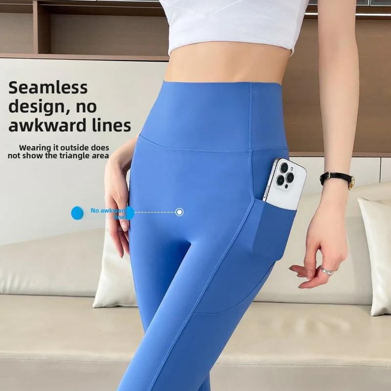 Women Seamless High Waist Yoga Pants Tummy Control Quick Dry Sport Leggings Gym Fitness Running Tight Yoga Wear