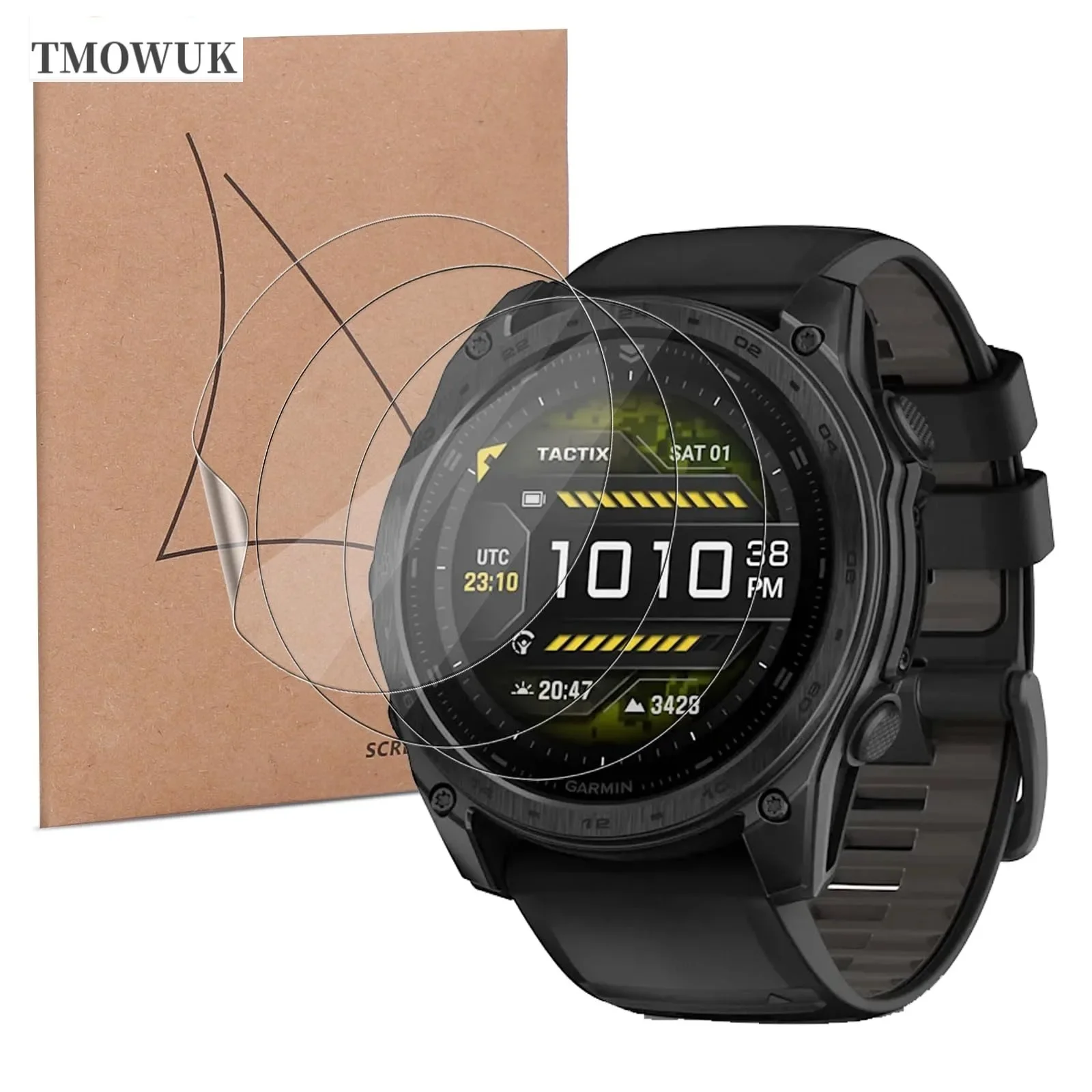 For Garmin Tactix 7 Pro Tactix7 AMOLED Tactix 8 51mm Tactix8 47mm Screen Protector Soft TPU Hydrogel Film HD Clear Anti-scratch