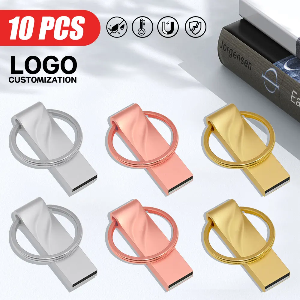 

10 шт./лот USB флэш-накопитель 128 ГБ 64 ГБ 32 ГБ 4 ГБ флэш-накопитель 2,0 Cle USB флэш-накопитель 32 64 128 ГБ Usb Stick бесплатный логотип подарочная сумка