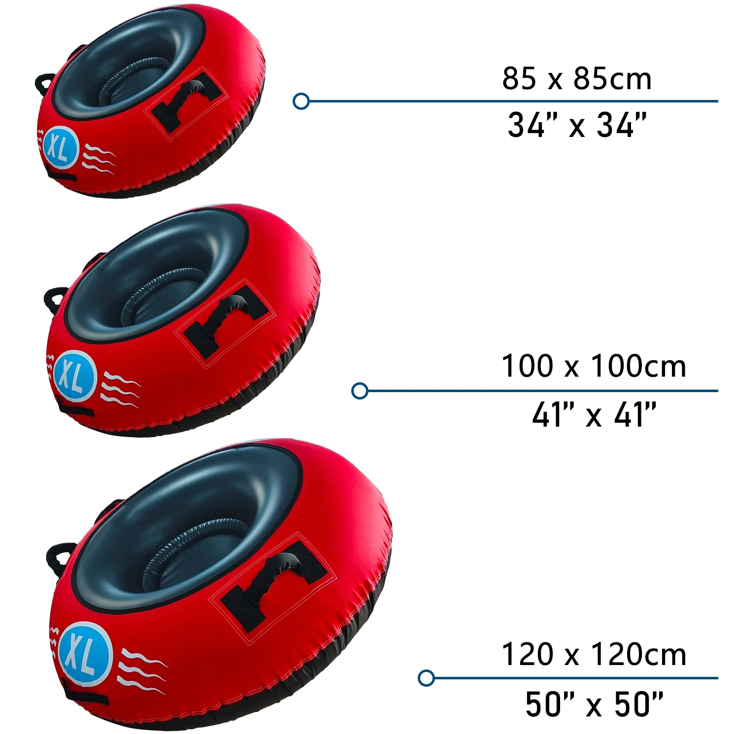 PVC Inflatable Snow Tube, PVC Material, 800D High-density Nylon Canvas with Seat Cushion, Suitable for Skiing and Grass Skiing.