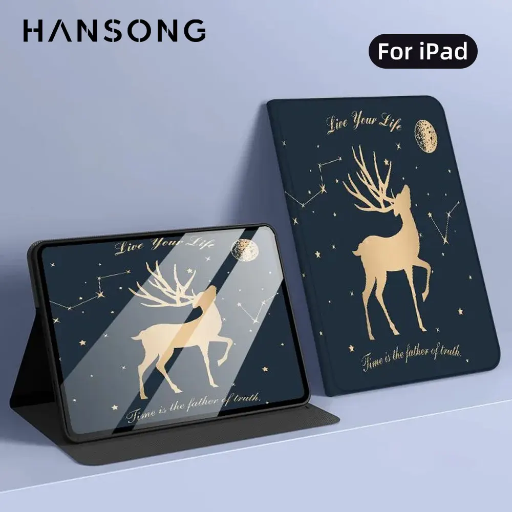 For iPad 10th Gen Case iPad Pro 11 10.9in 7th 8th 9th 10.2in 5th 6th 9.7in 360 Rotating Cover Clear Back Case with Pencil Holder