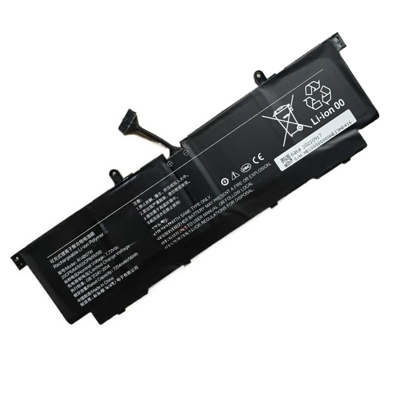 New R14B07W Laptop Battery for Xiaomi Book Pro 14 2022 Replacement Battery 7.72V 7254mAh 56Wh Rechargeable Bateria Notebook