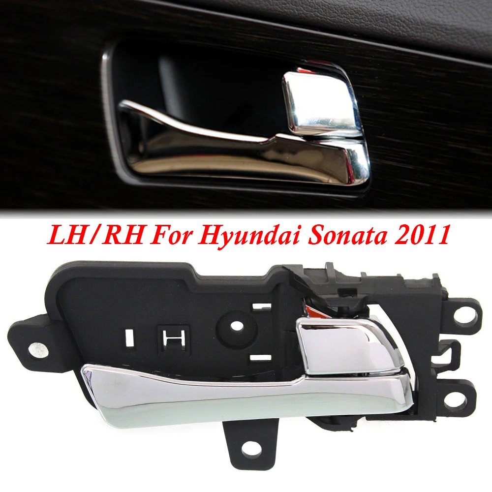 82610-3S010 LH/RH dla Hyundai Sonata 2011 2012 2013 2014 wnętrze samochodu wewnątrz klamka do drzwi wewnętrznych chromowane akcesoria samochodowe