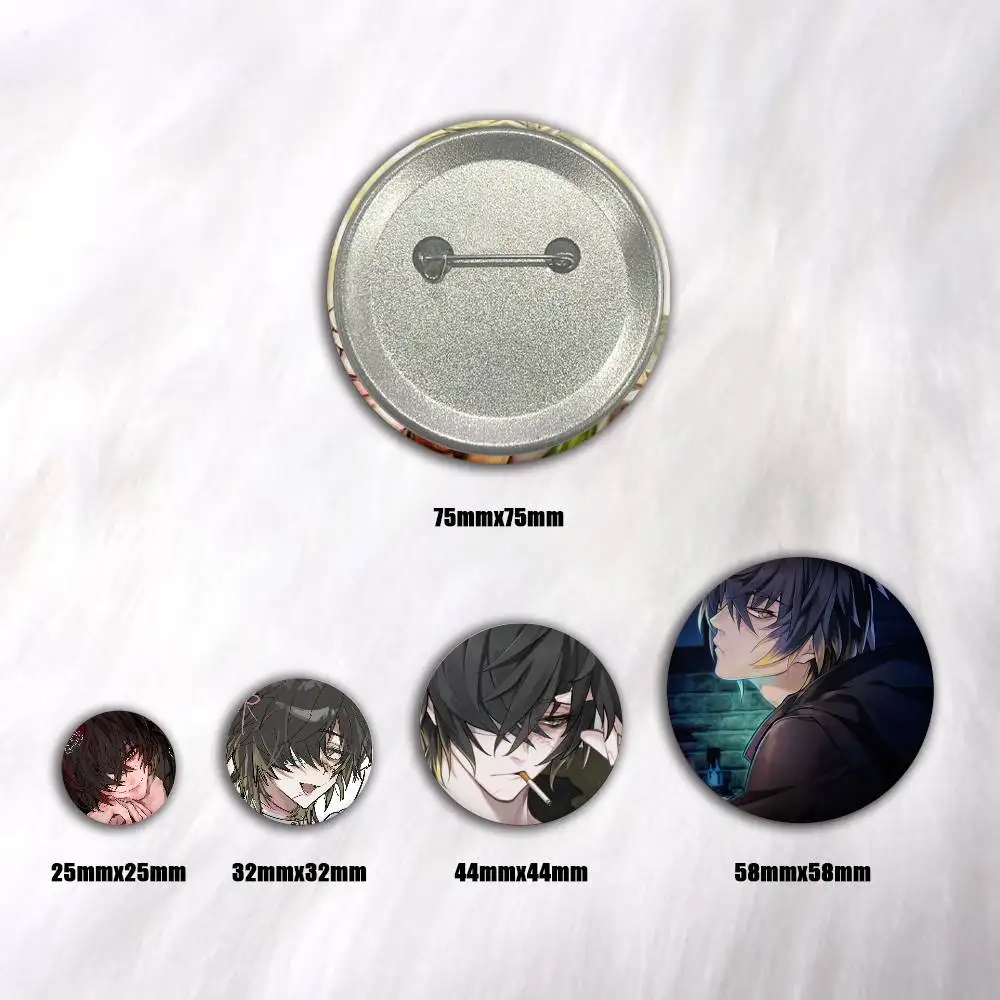 A-Slow Damage Towa Anime Round Badges, Brooches, Clothing Accessories, Birthday Gifts, Anime Conventions