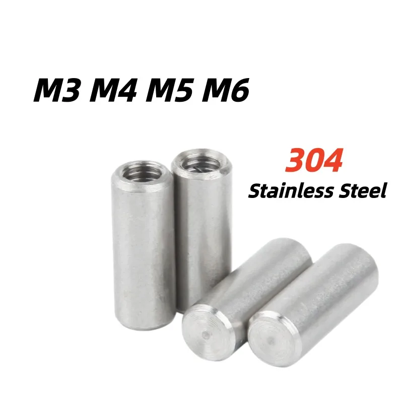 M3-M6 Internal Thread Cylindrical Pin GB120 304 Stainless Steel Locating Dowel Pin OD4-12mm L12-80mm Position Dowel Pin