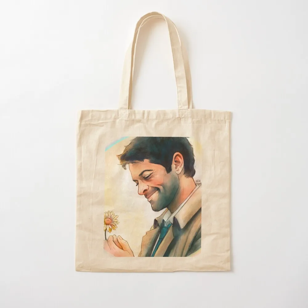 Castiel happy Tote Bag hand bag ladies large size bags Canvas Tote Bag