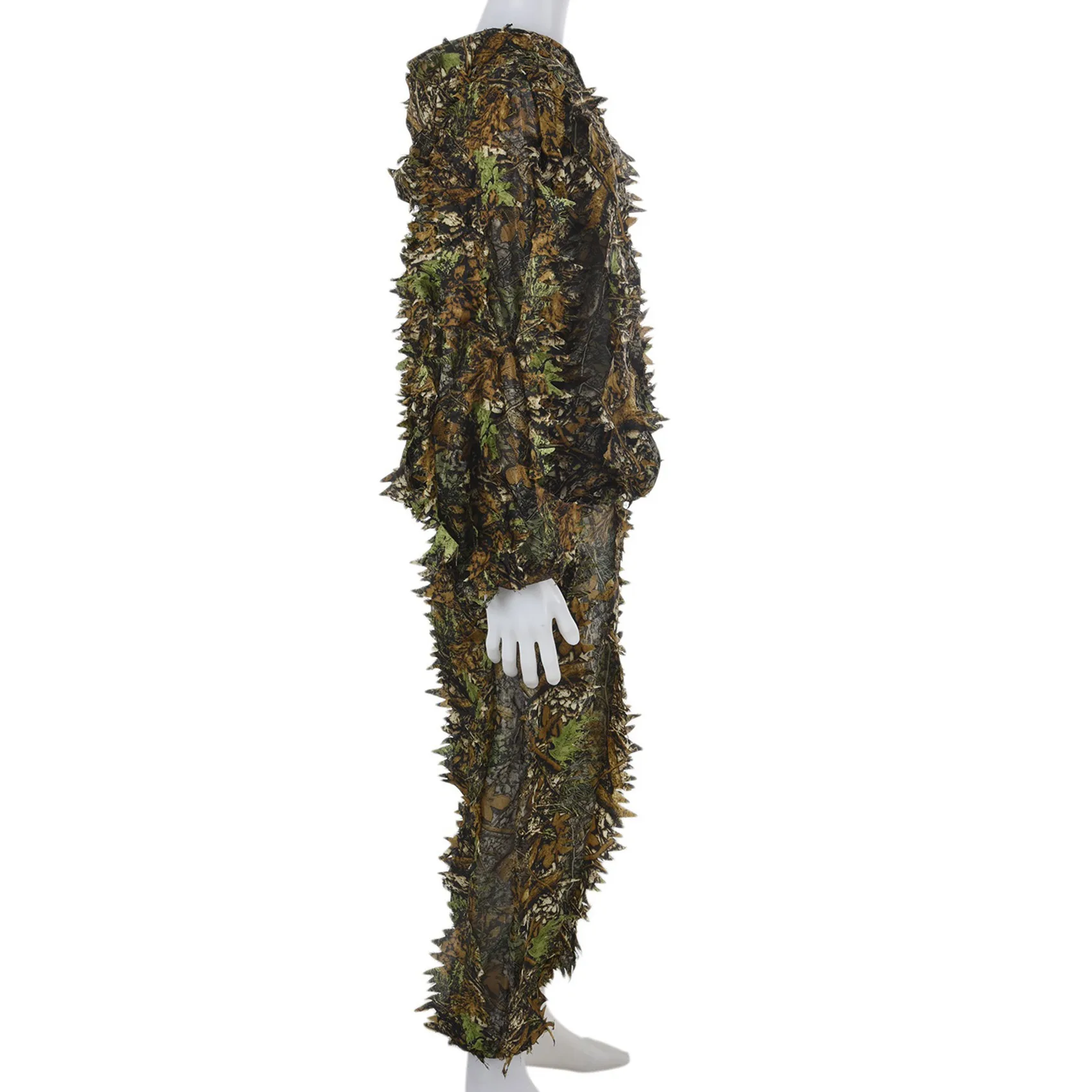 4X ثلاثية الأبعاد ورقة الكبار Ghillie البدلة الغابات كامو/التمويه صيد الغزلان المطارد في-[Cilae]