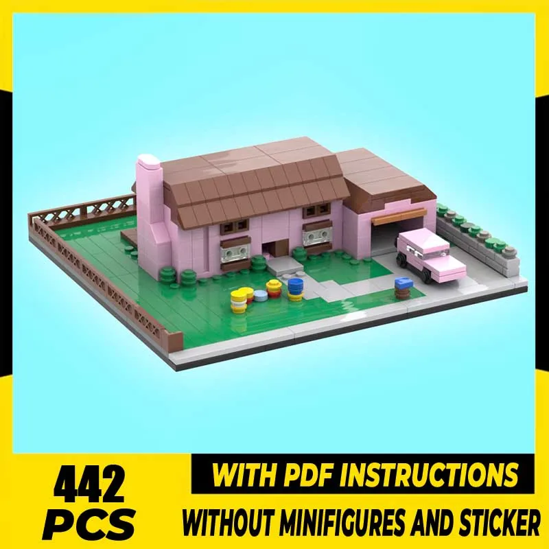 

Popular Movie Series Moc Building Blocks Micro House Model Technology Bricks DIY Assembly Holiday Construstion Toy Set Gifts