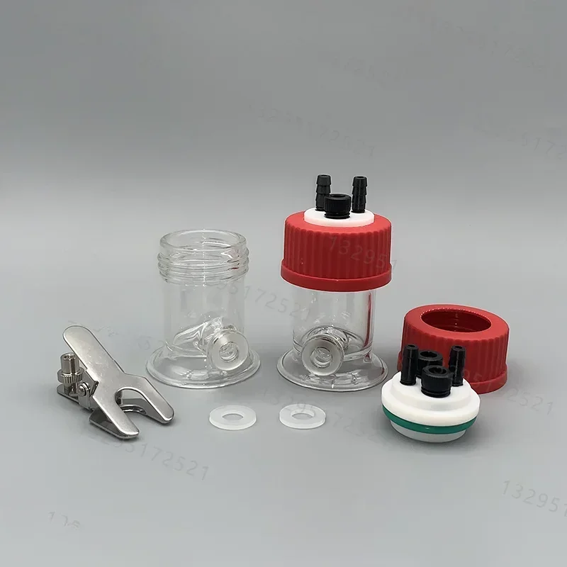 H-type replaceable membrane small volume electrolytic cell/electrochemical three electrode sealing system (15ml/25ml)