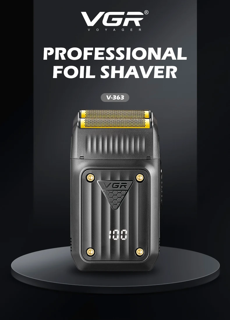 VGR 363 ماكينة حلاقة كهربائية المهنية الشعر المتقلب قابلة للشحن الحلاقة أداة تهذيب اللحية احباط ماكينة حلاقة للشعر للرجال