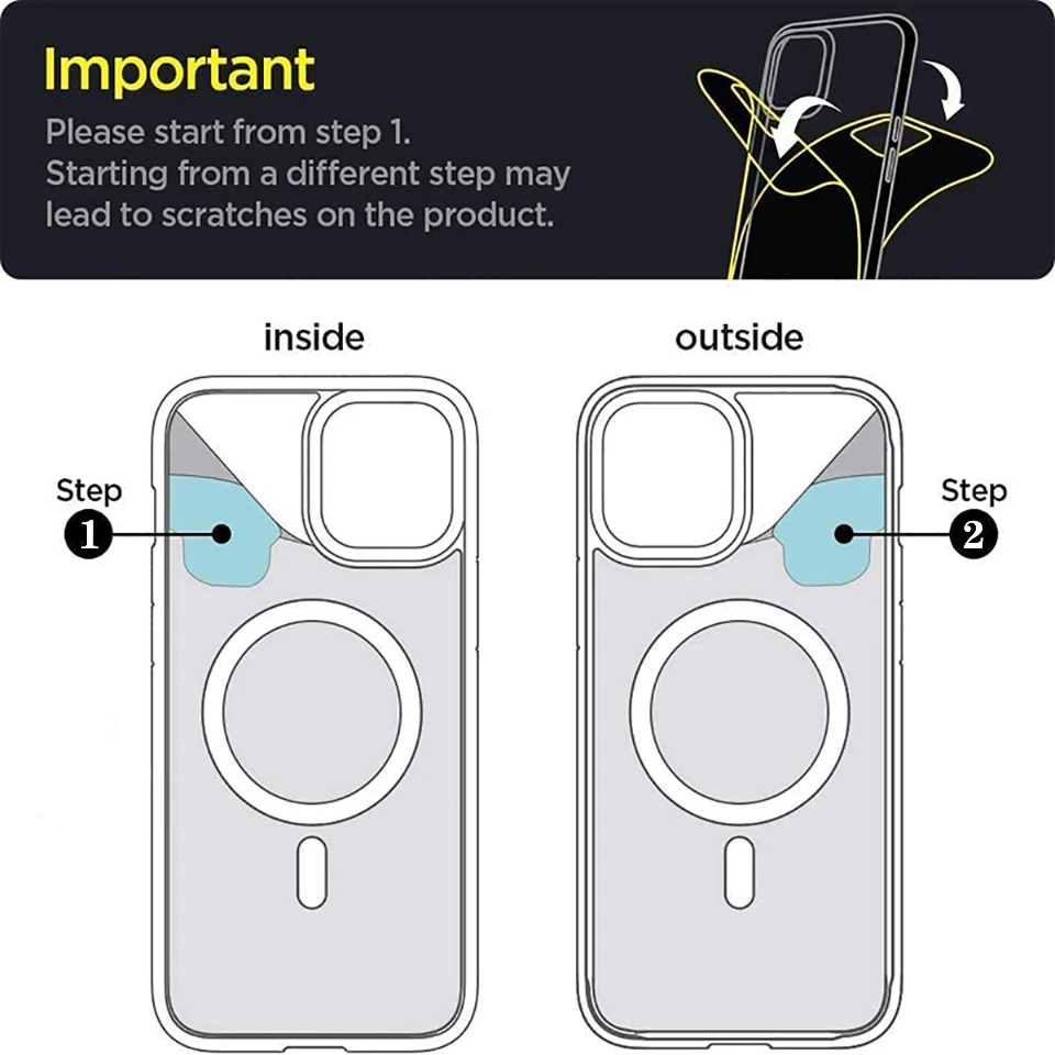 Drahtlose magnetische Abdeckung für Apple Magsafe Hülle iPhone 11 12 13 15 16 Plus 14 Pro Max 13 Mini klare Acrylhüllen – Detail 1