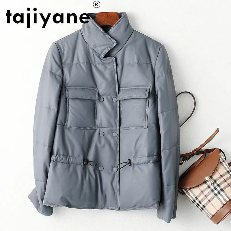 Tajiyane – veste en duvet de canard blanc pour femme, manteaux et vestes d'hiver 2020 en peau de mouton véritable, vêtements Mujer Parkas TN1208, 90%