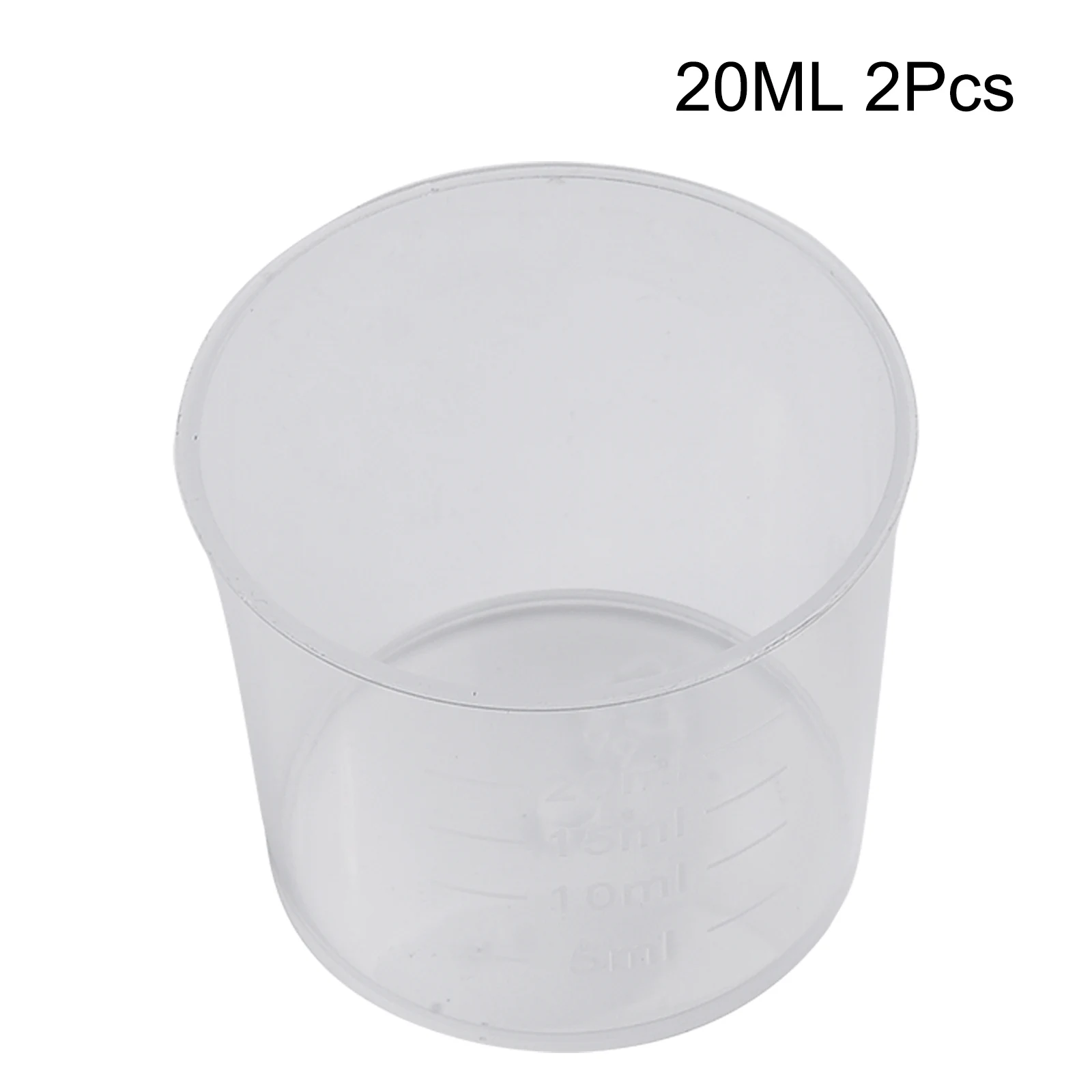 20pcs10/20/30ml Transparent Plastics Measure Cups Dual Scales Cup Container Chef Making Desserts Student Physics Experiment Tool