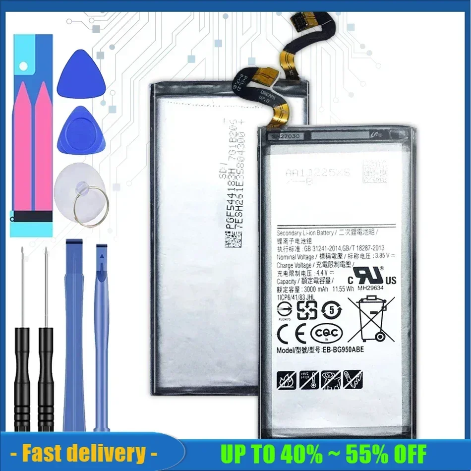 For Samsung S5 S6 S7 Edge S8 S9 S10 S10E S20 Plus Battery For Galaxy S3 S4 mini SM G900 G900I G900F G900H G930F G950 EB-BG900BBE