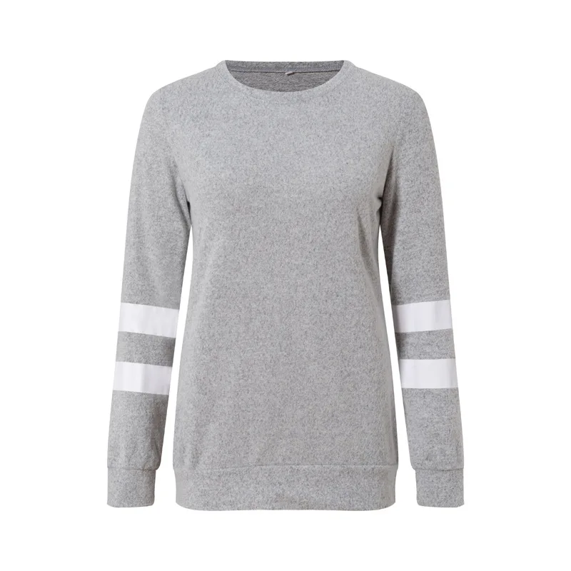 Spring Autumn T Shirt Women 2022 Long Sleeve Splicing Round Collar Leisure Printing T-shirt Female Tee Tshirts HLG7069