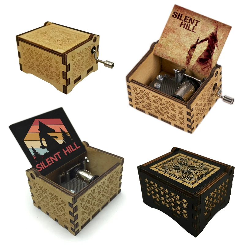 Silent Hill 2 Horror Survival Game Wooden Music Box Promise
