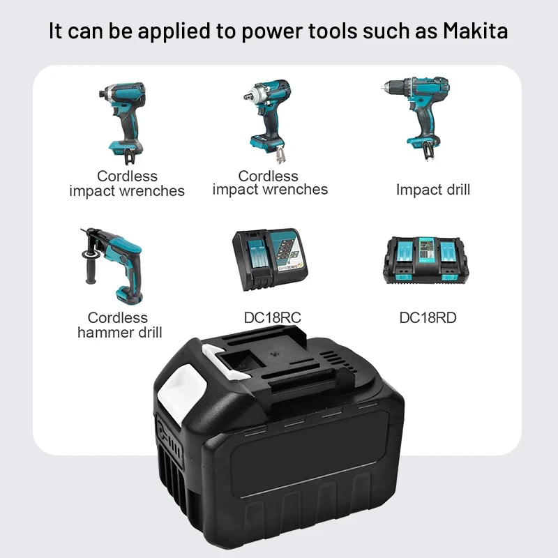 Für Makita 9Ah/5Ah für Makita 18V Batterie BL1830B BL1850B BL1850 BL1840 BL1860 BL1815 Ersatz Lithium Batterie