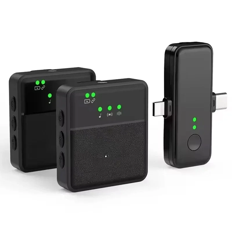 

Microphone 3-in-1 Pro Lavalier Wireless Microphone Kit Sx31 Dual Lapel Microphone for Phone Computer Audio and Camera