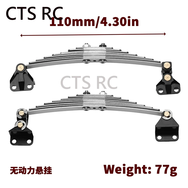 RC Car1 Pair Front Suspension Steel Leaf Spring Lifting Lug Set for 1/14 Tamiya RC Tractor Trailer Truck Model Car Upgrade Parts