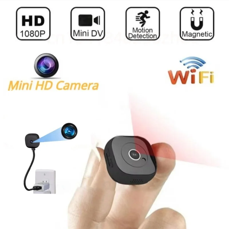 

Y45A-Micro Camcorder Mini Wifi Camera 1080P HD IR Night Vision Smart Home DVR Remote Motion Sensor Audio Video Recorder