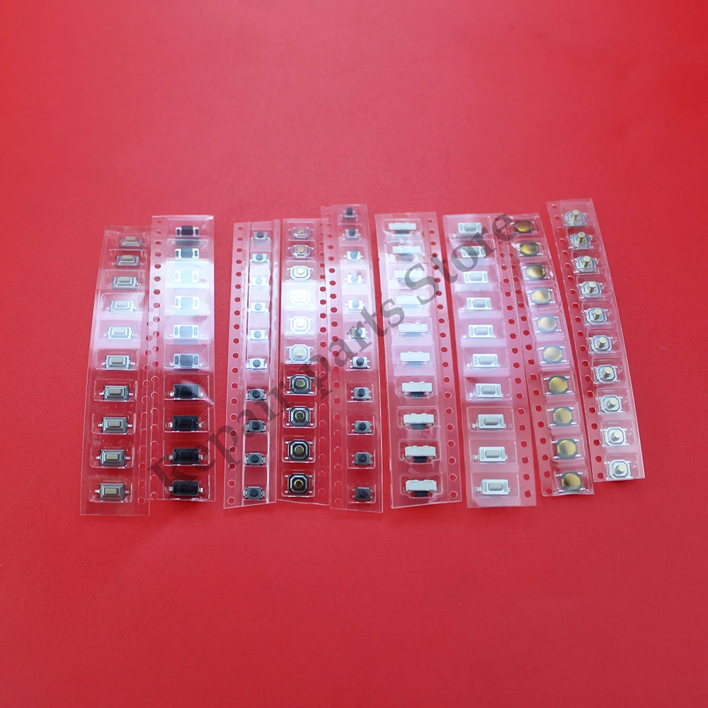 10 نماذج لحظة اللمس زر الضغط باللمس مفتاح مفاتيح عن بعد زر ميكروسويتش SMD مجموعة متنوعة الحياة