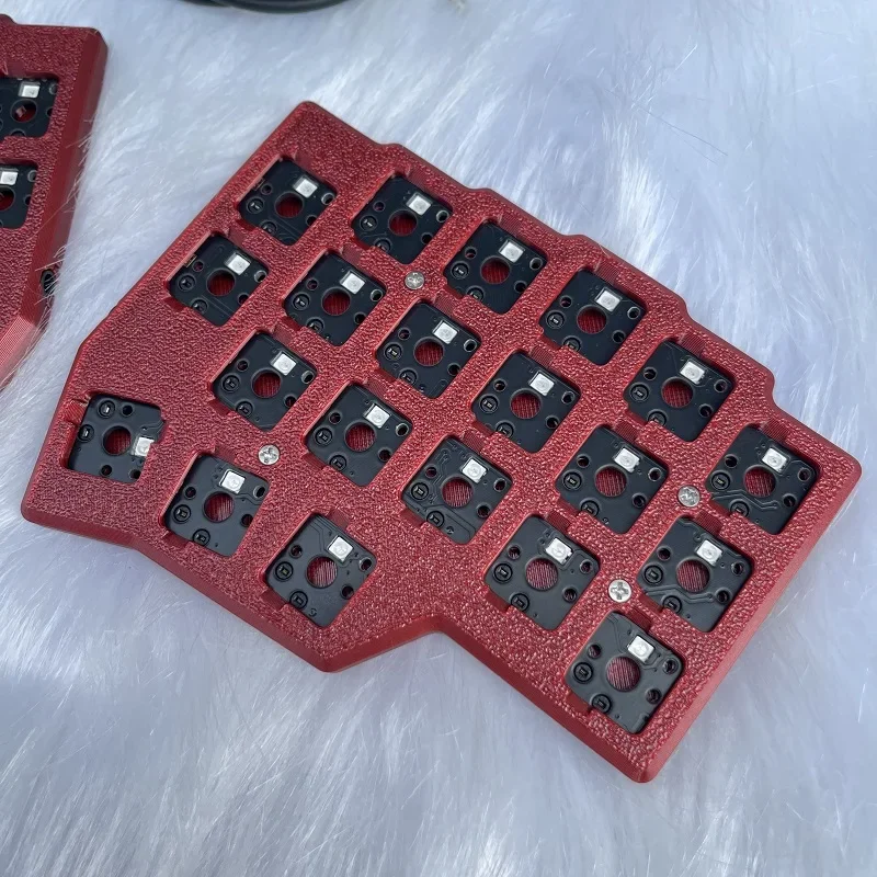 CORNE V4.1 Low Axis Split Keyboard Wired 3x5 Single-mode Custom Hot-Swap RGB QMK VIAL Low Profile Mechanical Keyboard Ergonomic