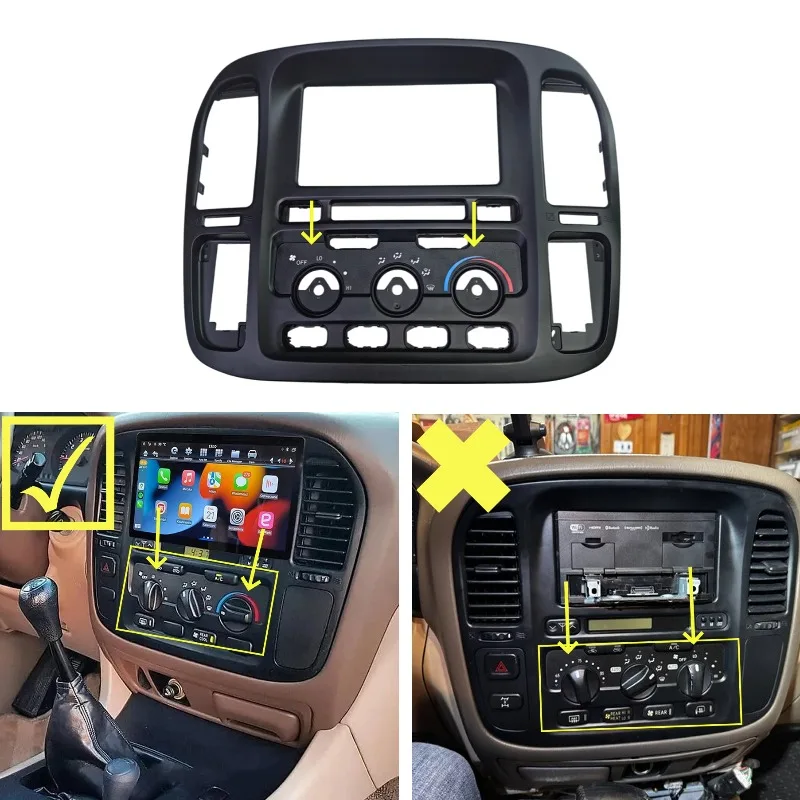 Auto Climate Control Panel Complete OE 84010-60172 For Toyota Land Cruiser LC100 1998-2002 Dashboard AC Heater Control