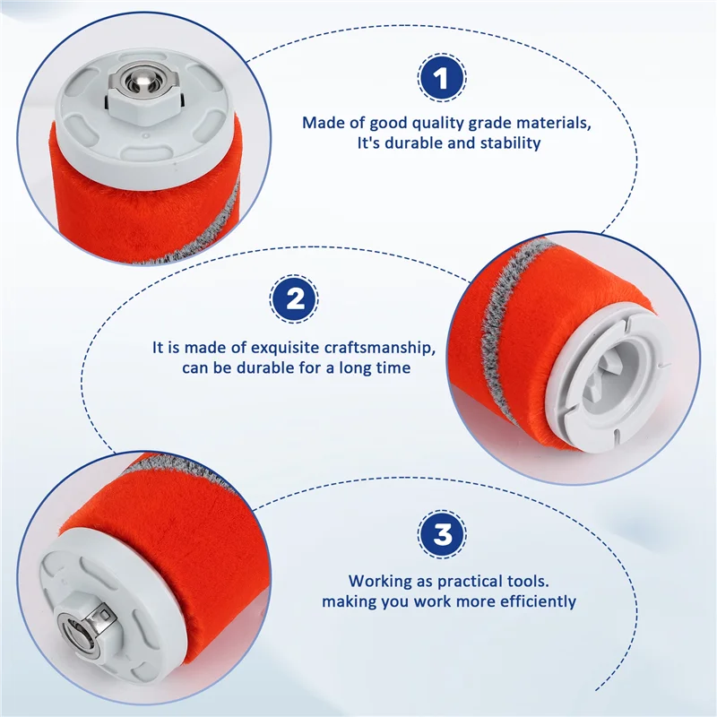 A01M-ブラシ掃除機アクセサリー Xiaomi Roidmi 部品ソフト F8 F8E 床ブラシ