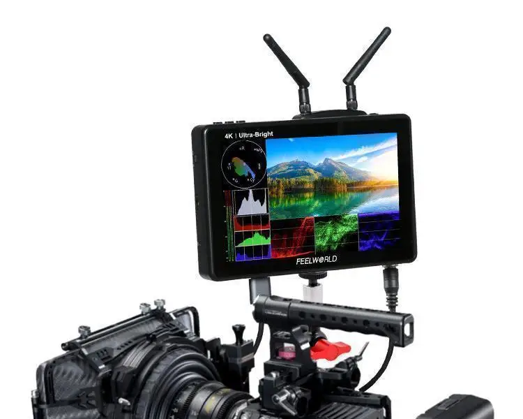 

FEELWORLD LUT7S PRO 7-дюймовый 2200 нит 3D LUT сенсорный экран DSLR камера полевой режиссер монитор переменного тока F970 внешнее питание и установка