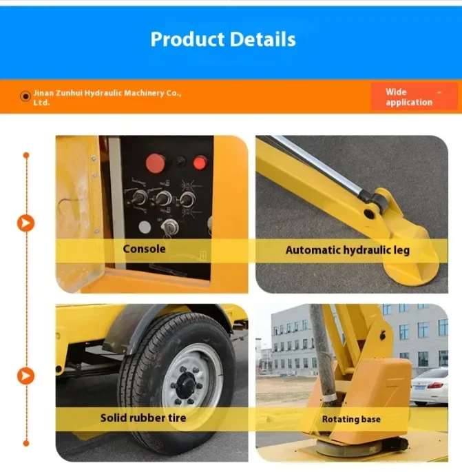 Pengangkat boom teleskopik 22m teleskopik boom lift boom lift truk teleskopik