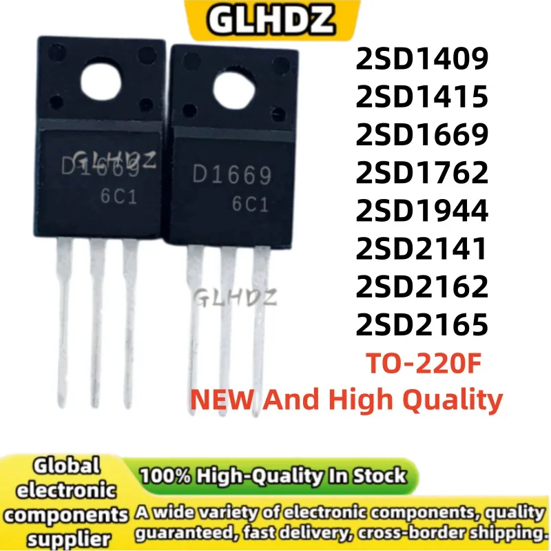 10UNTIS 2SD1409 2SD1415 2SD1669 2SD1762 2SD1944 2SD2141 2SD2162 2SD2165 TO-220F in Stock
