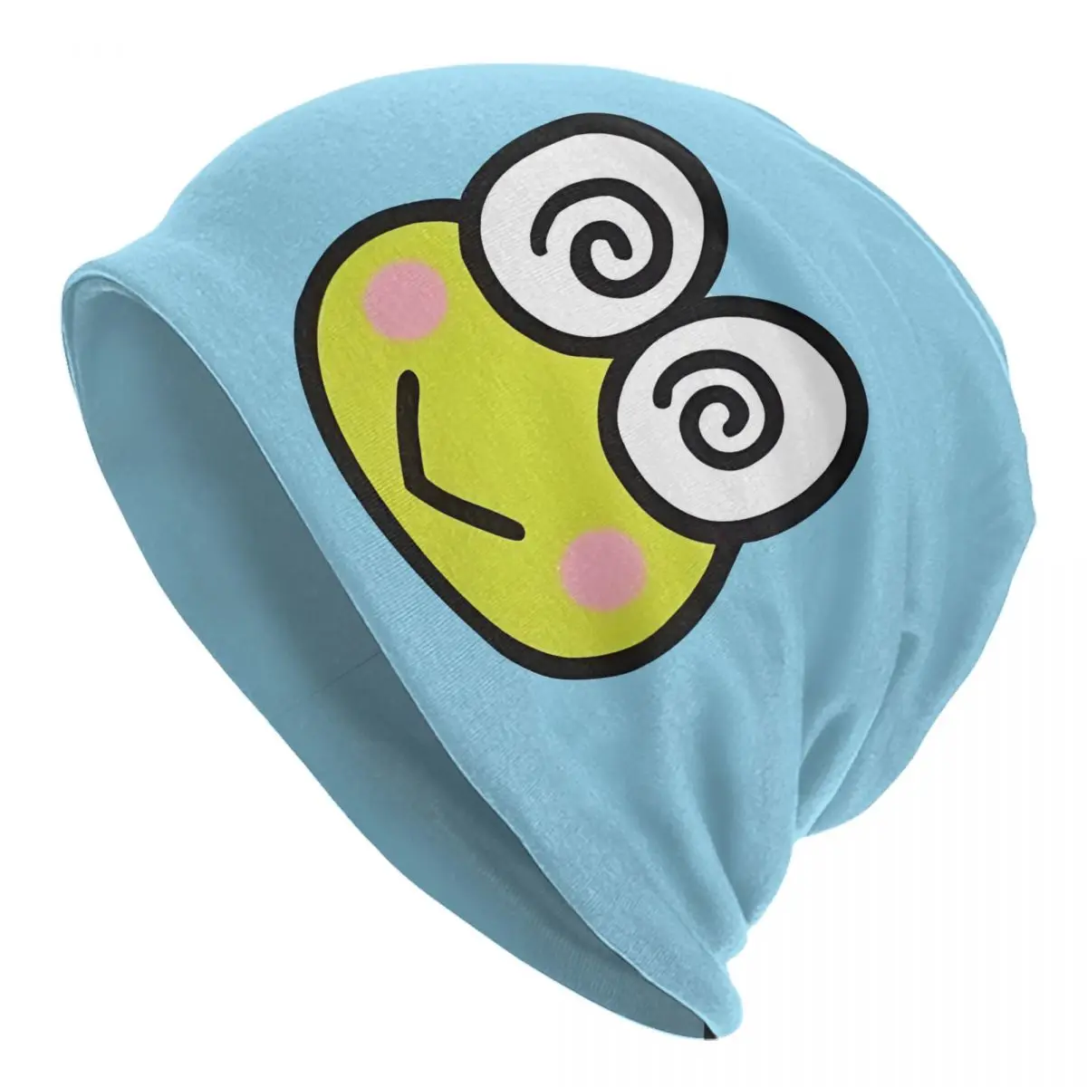 

Custom KeroKeroKeroppi Skullies Beanies Caps For Men Women Unisex Outdoor Winter Warm Knit Hat Adult Big Eyes Bonnet Hats