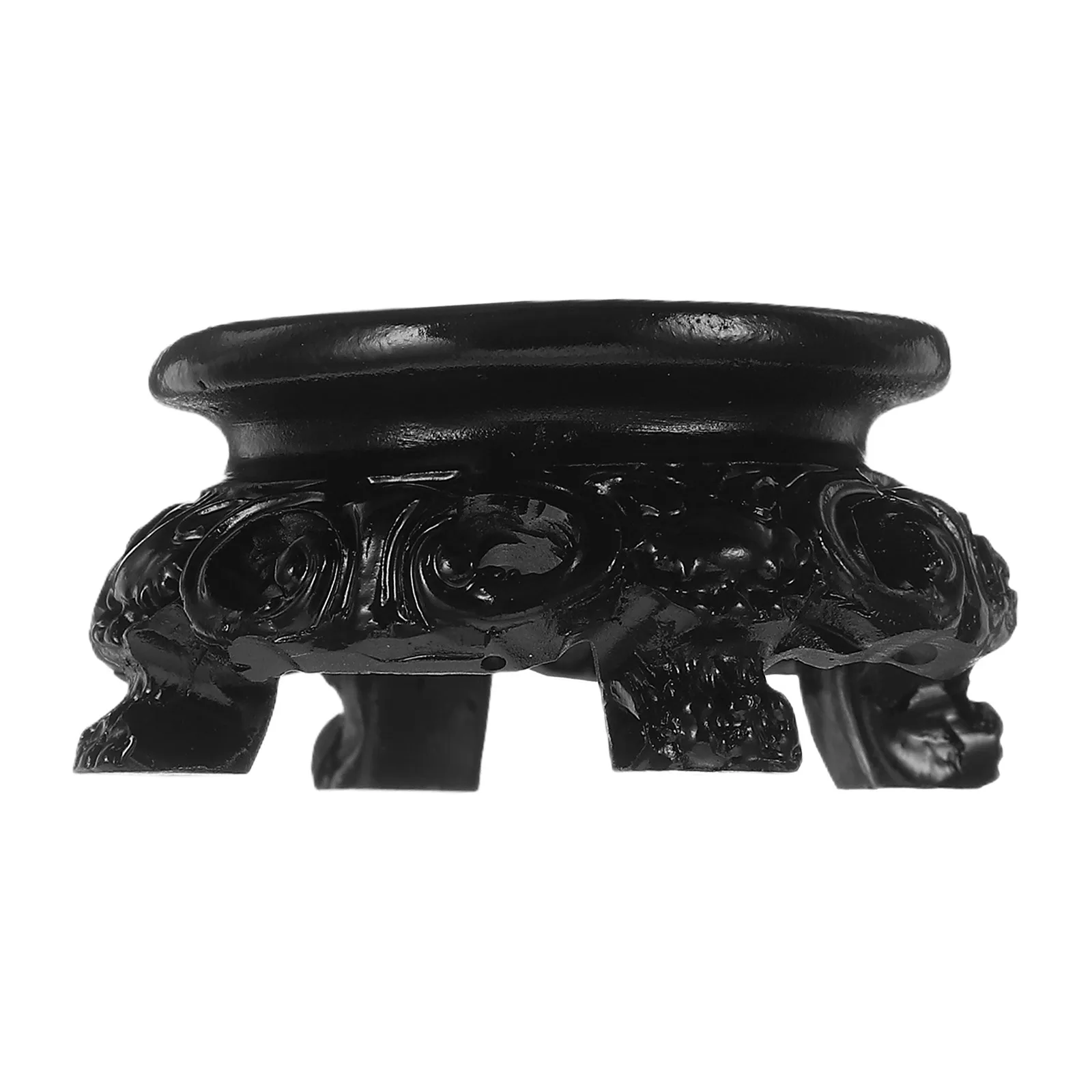 

1 Crystal Ball Base Resin Hollow Stand 4 Inch Vintage Adornment for Desk Table Home Office Decor Crystal Sphere Holder Retro